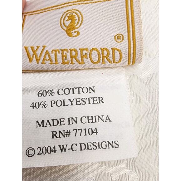 Set of 8 Waterford Wiltshire Ivory Placemats 77104 ~ 19x13” Elegant Table Decor - Picture 6 of 16